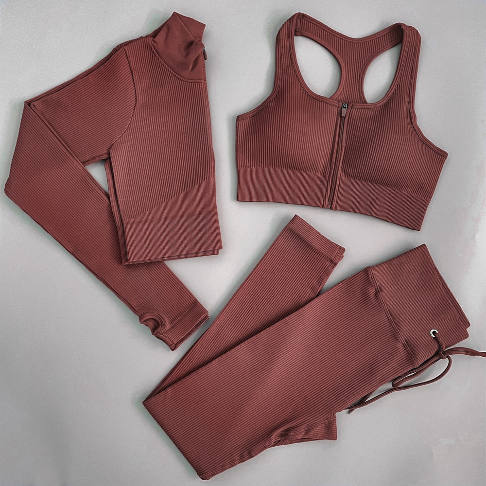 Seamless Yoga Set Workout Sportswear Gym