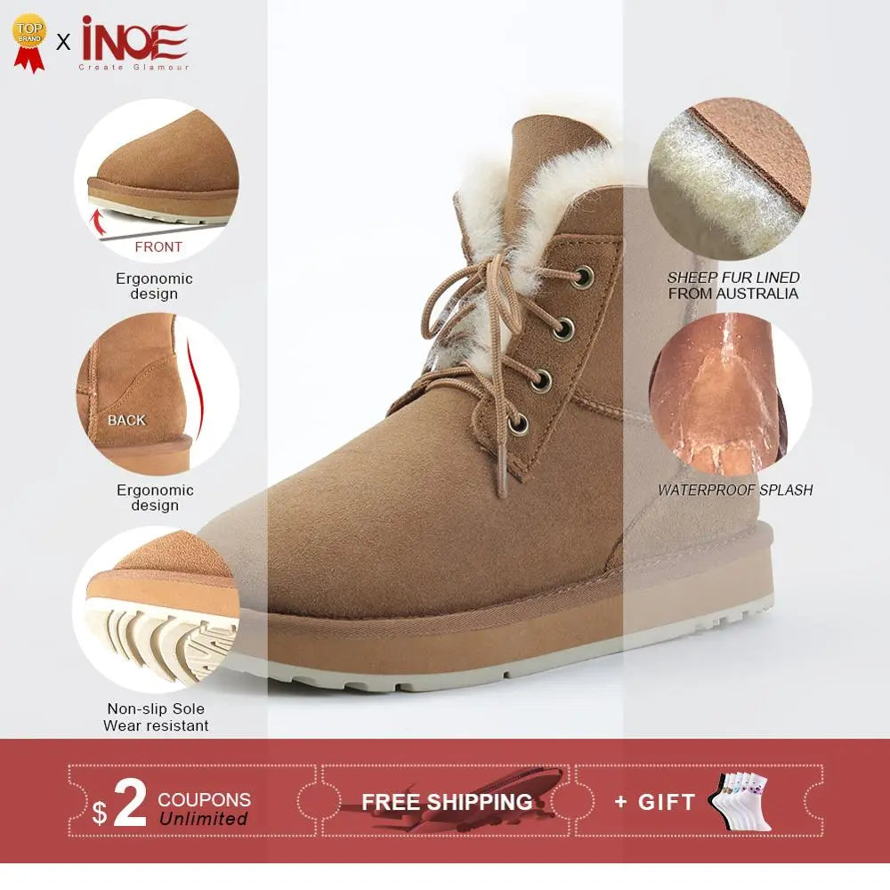 Women Casual Short Winter Snow Boots