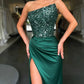 Elegant Sequin Bodycon Long Evening Dress