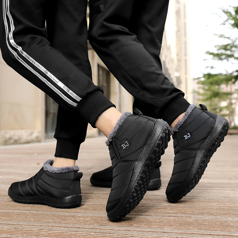Warm Plush Waterproof Cloth Snow Boots