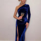 Women Bodycon Split Pencil Midi Dress