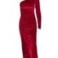 Women Bodycon Split Pencil Midi Dress