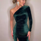 Women Bodycon Split Pencil Midi Dress