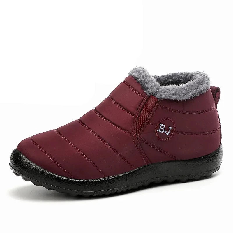 Warm Plush Waterproof Cloth Snow Boots