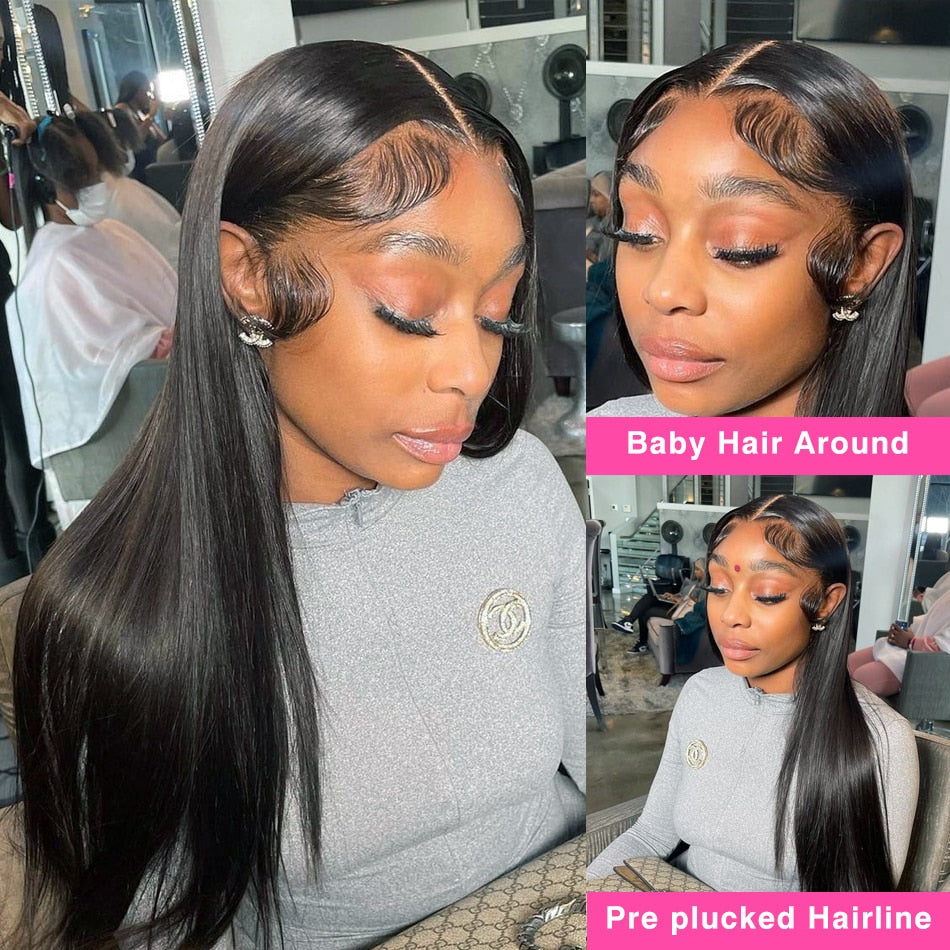 250 Density Straight Lace Front Wig