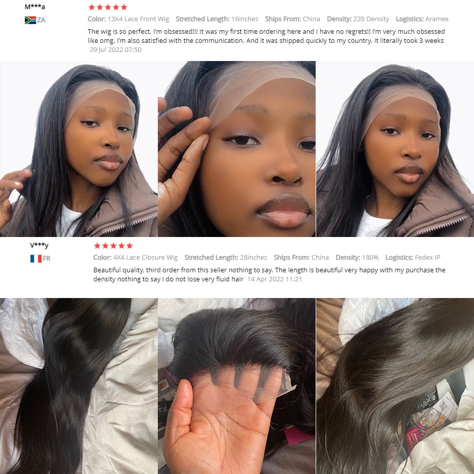 Lace Closure Wig Straight Lace Front Wig