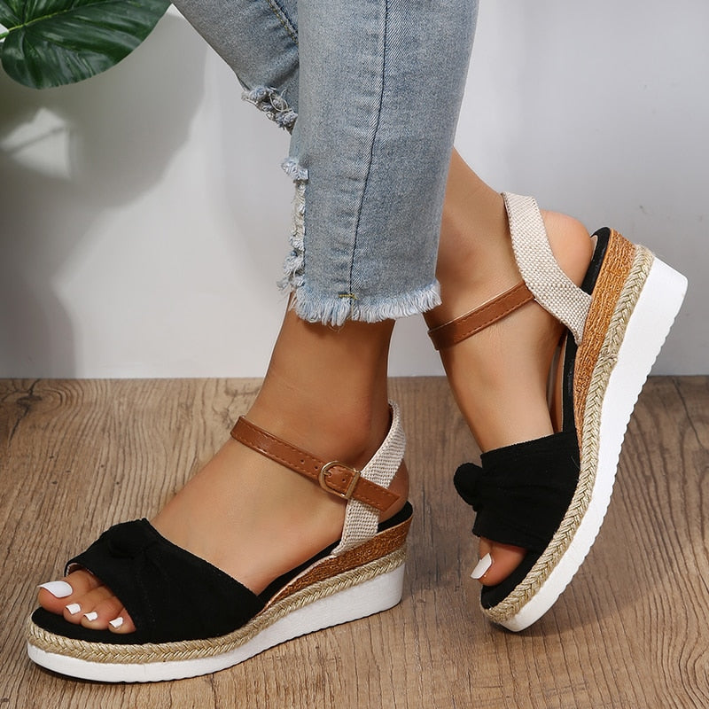 Peep Toe Wedges Sandals Summer