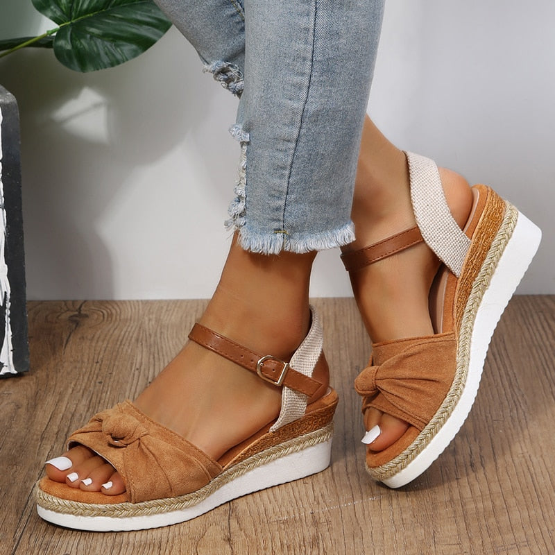 Peep Toe Wedges Sandals Summer