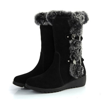 Winter Women Shoes Ladies Mid Calf Boots
